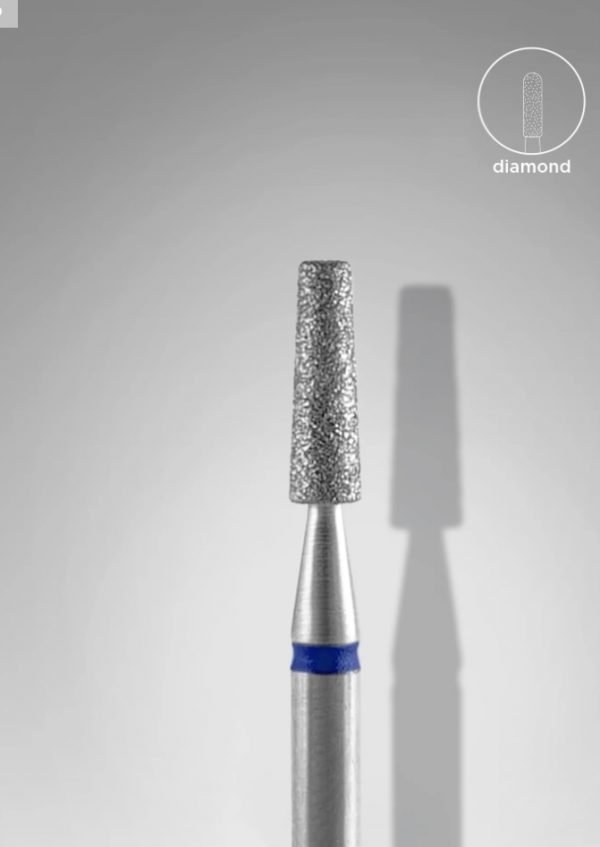 Fresa cono truncado azul 2,5 mm zona de trabajo 8mm