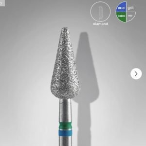 Fresa pera diamante EXPERT DUO AZUL/VERDE 5mm zona de trabajo 12 mm