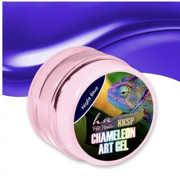 Gel paint chamaleon art gel night blue