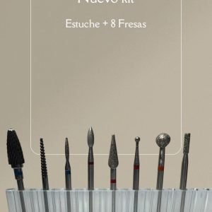 KIT de estuche y 8 fresas PERLO