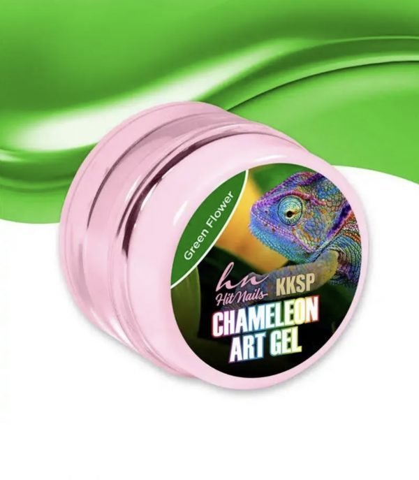 Gel paint HN chamaleon verde flores